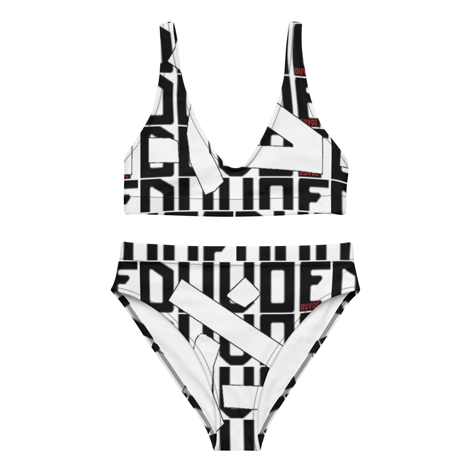 Duvoe Women's high-waisted bikini