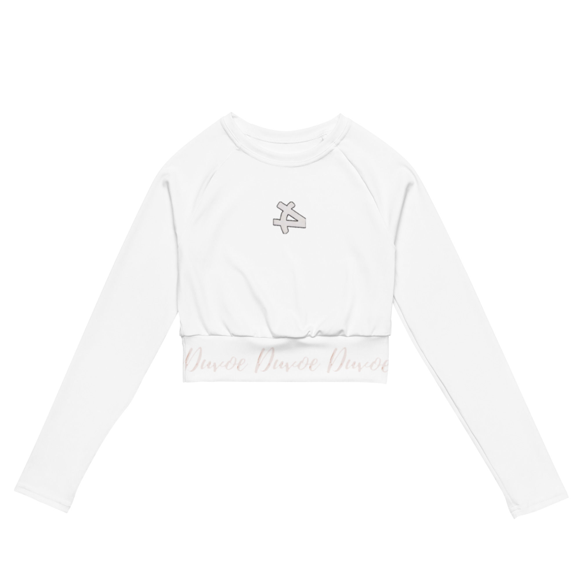Duvoe Women’s Royal Blue long-sleeve crop top