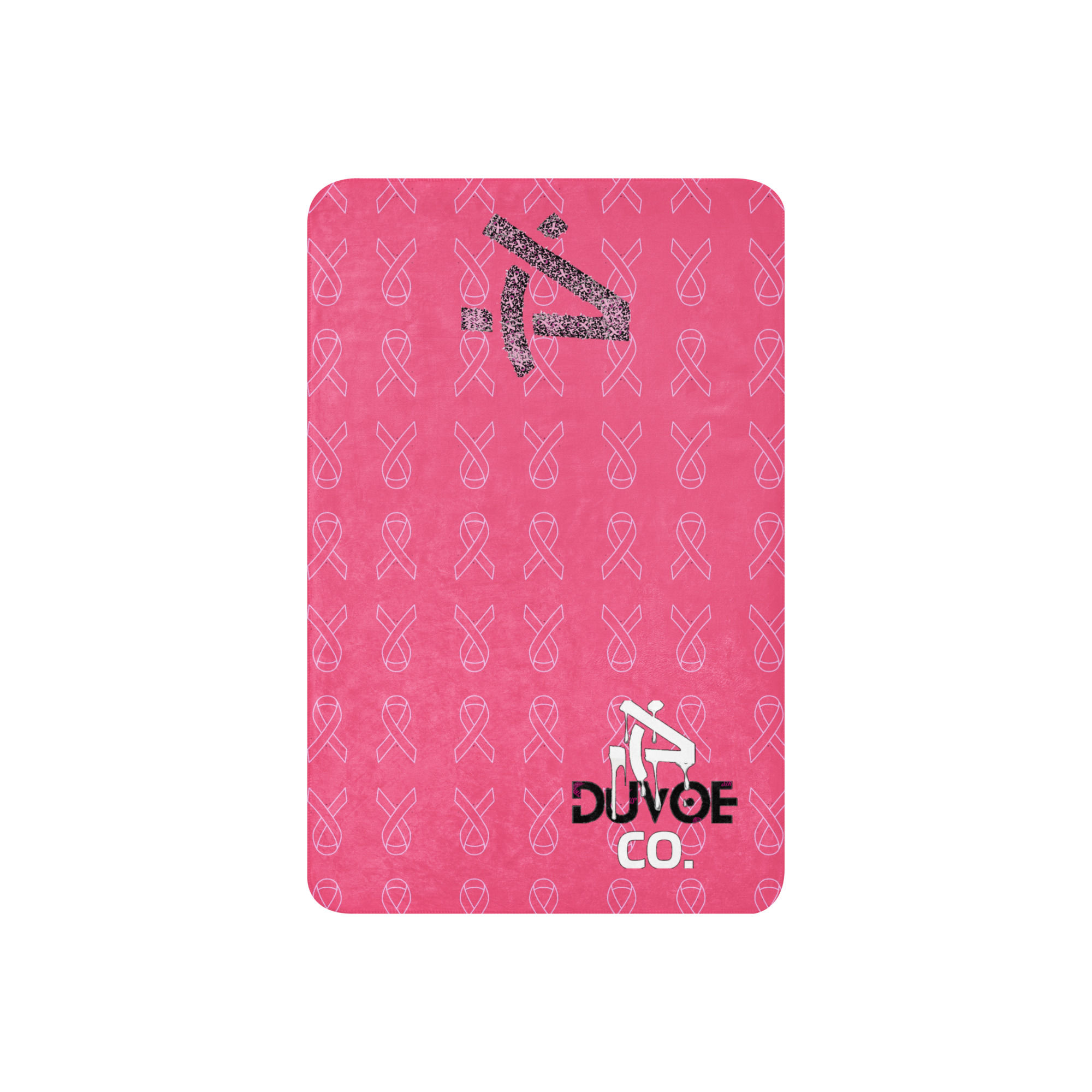 DuvoeCo breastcancer awareness pink Sherpa blanket
