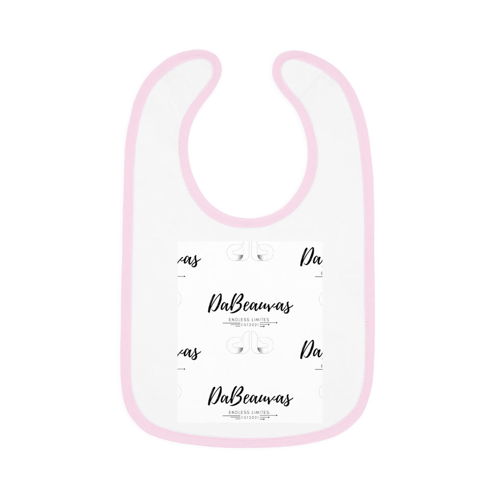 DaBeauvas Co Baby Contrast Trim Jersey Bib