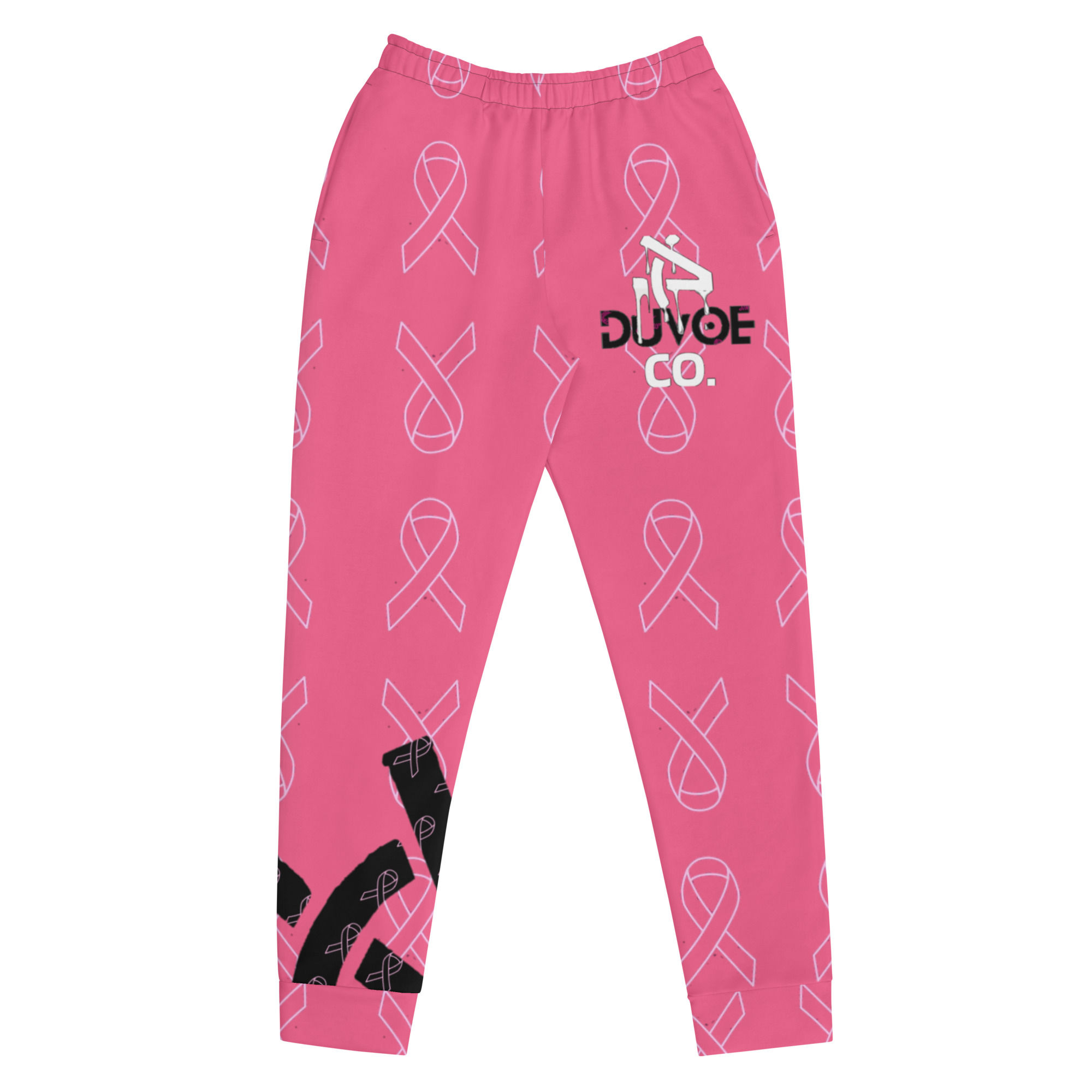 DuvoeCo breastcancer awareness Pink Women's Joggers