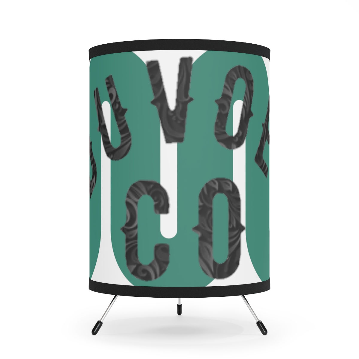 Tripod Lamp with High-Res Printed Shade, US\CA plug