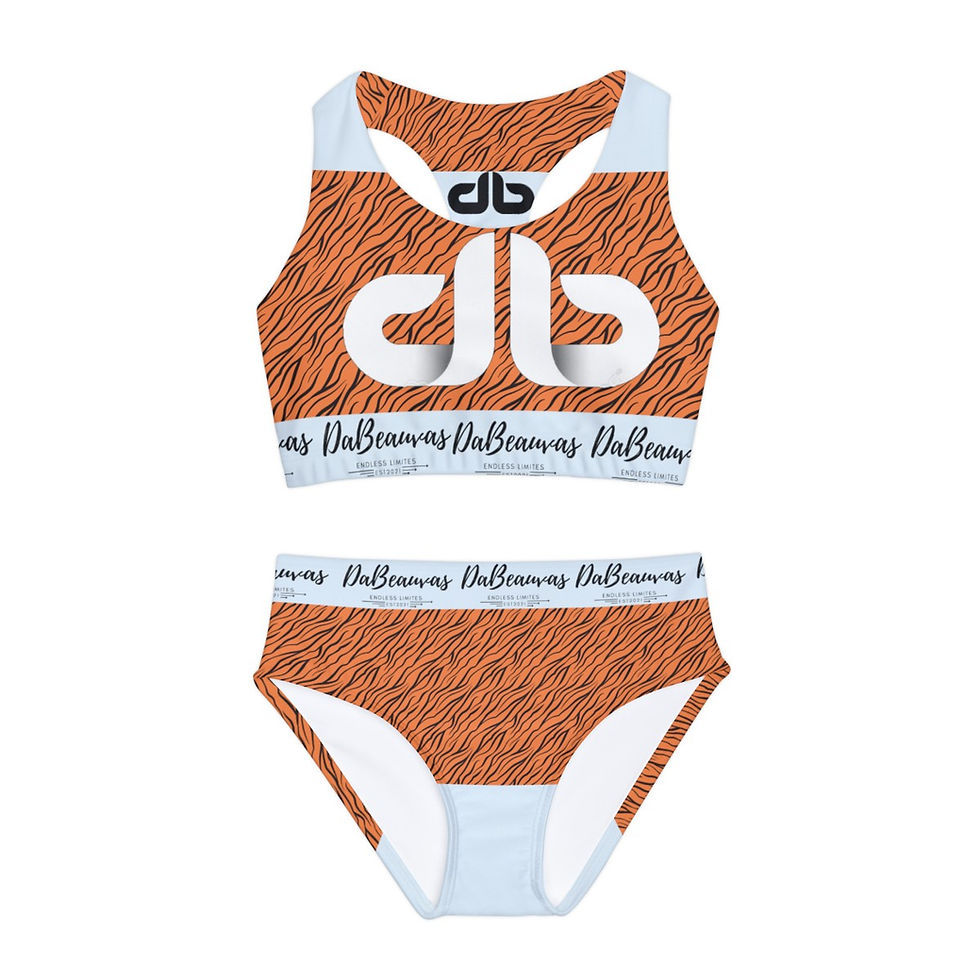 DaBeauvas Co Girls Two Piece Swimsuit (AOP)