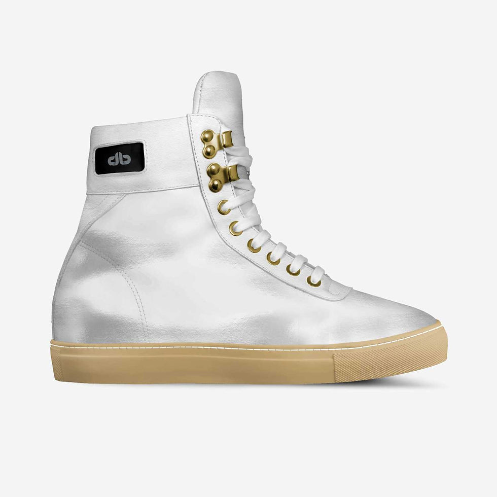 DaBeauvas by Duvoe white/ gold high luxe Sneaker
