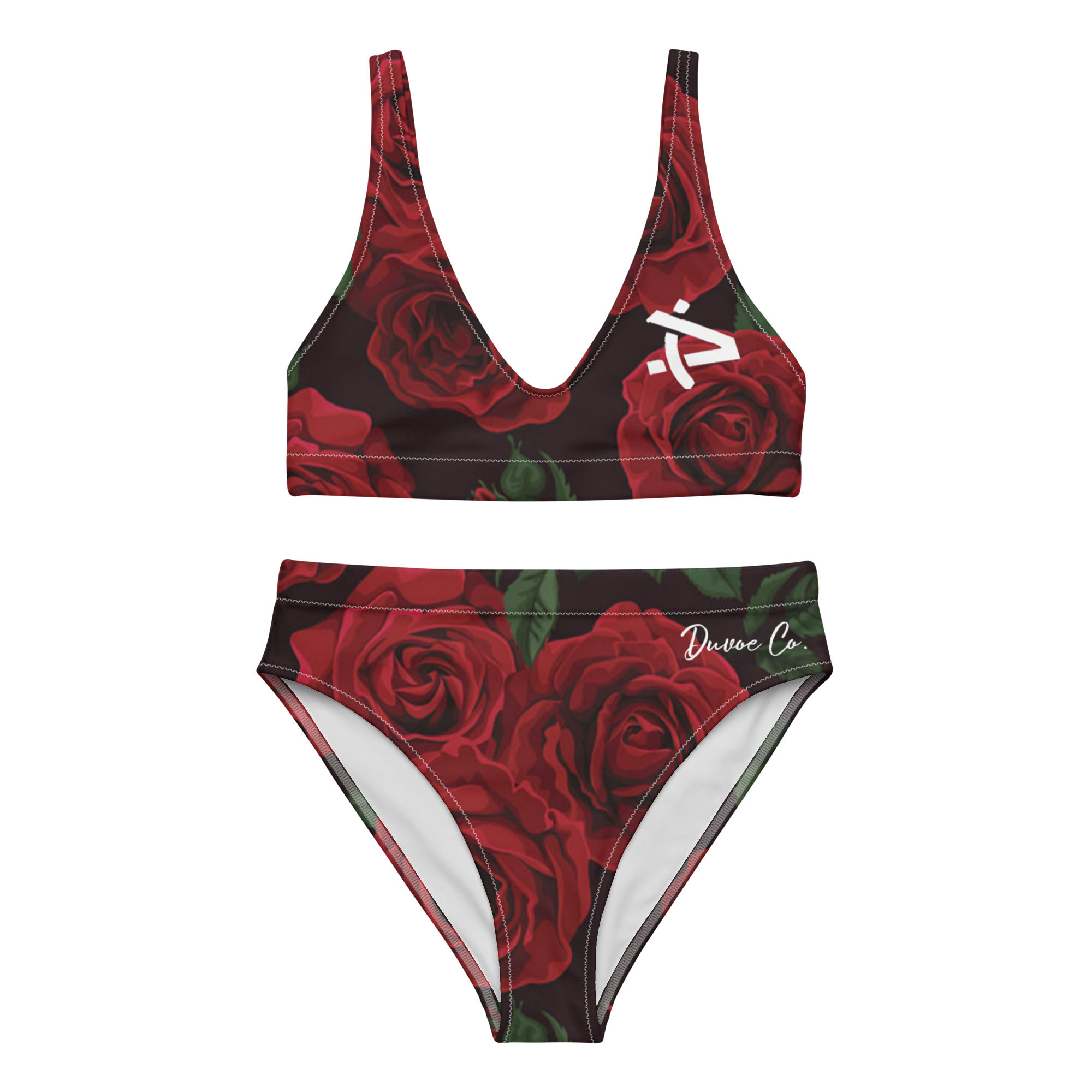 Women's duvoe rose Recycled high-waisted bikini