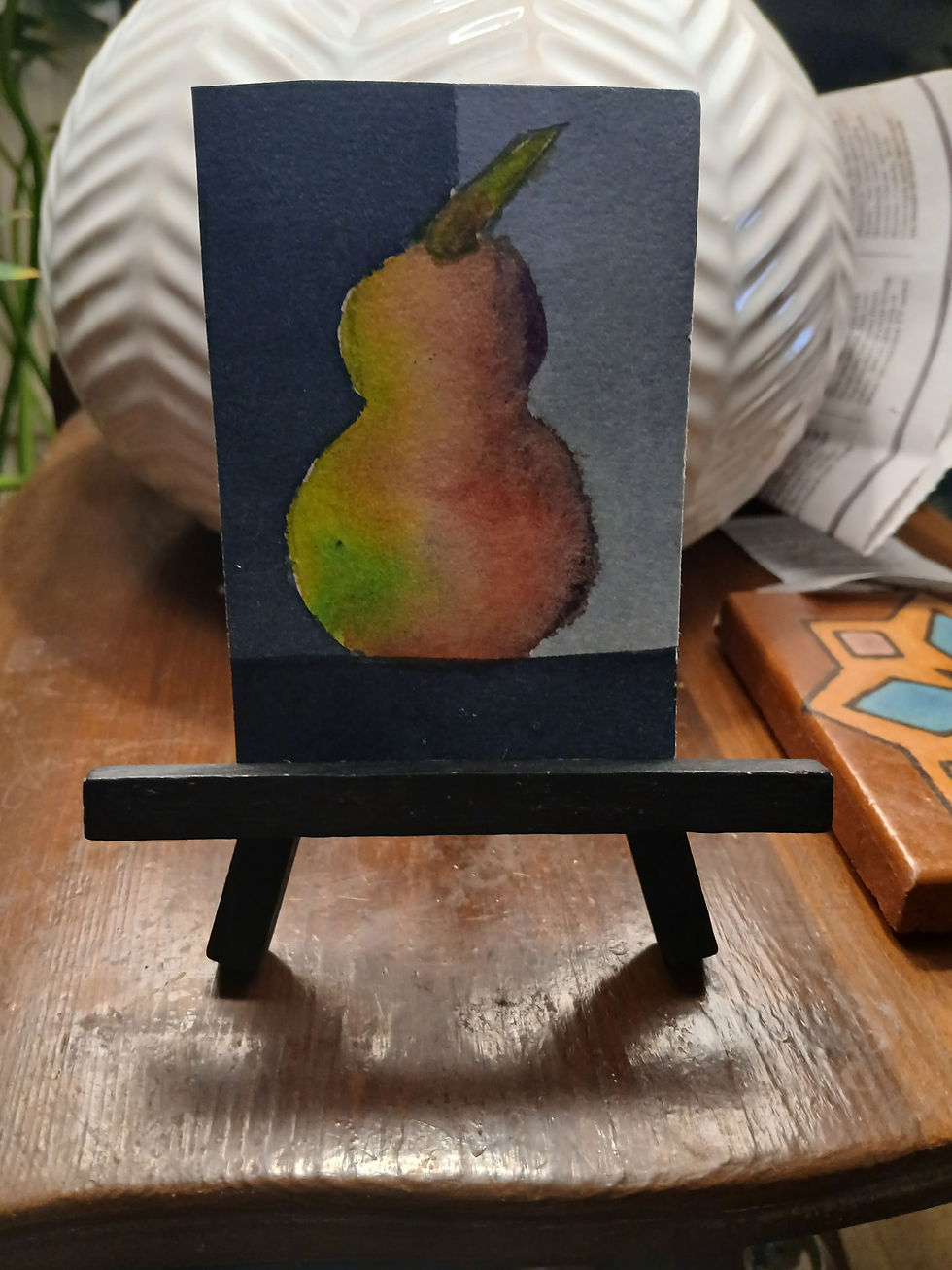 ATC on a tiny easel