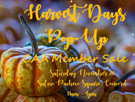 Harvest Days Pop-up Art & Craft Show, Nov. 26, 2022
