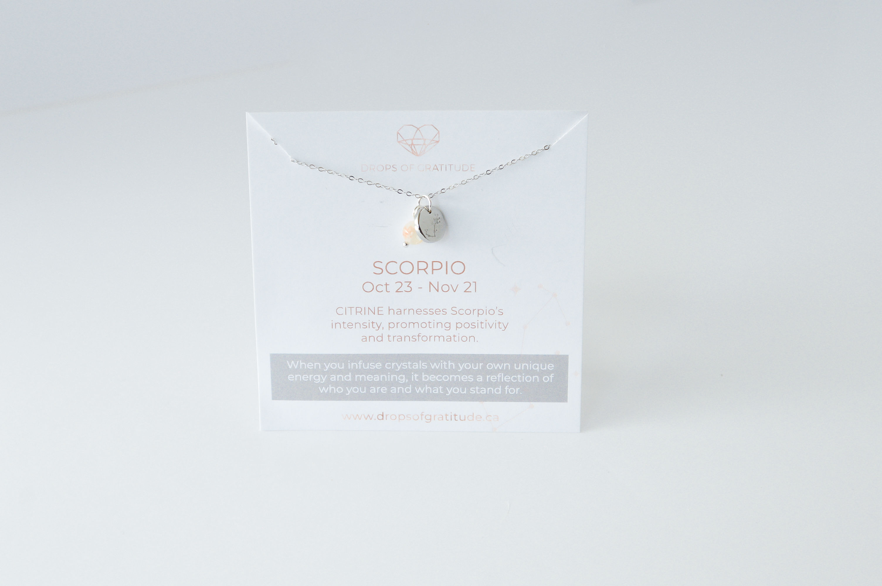 Zodiac Necklace-Scorpio