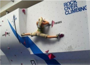 Rock climbing splits