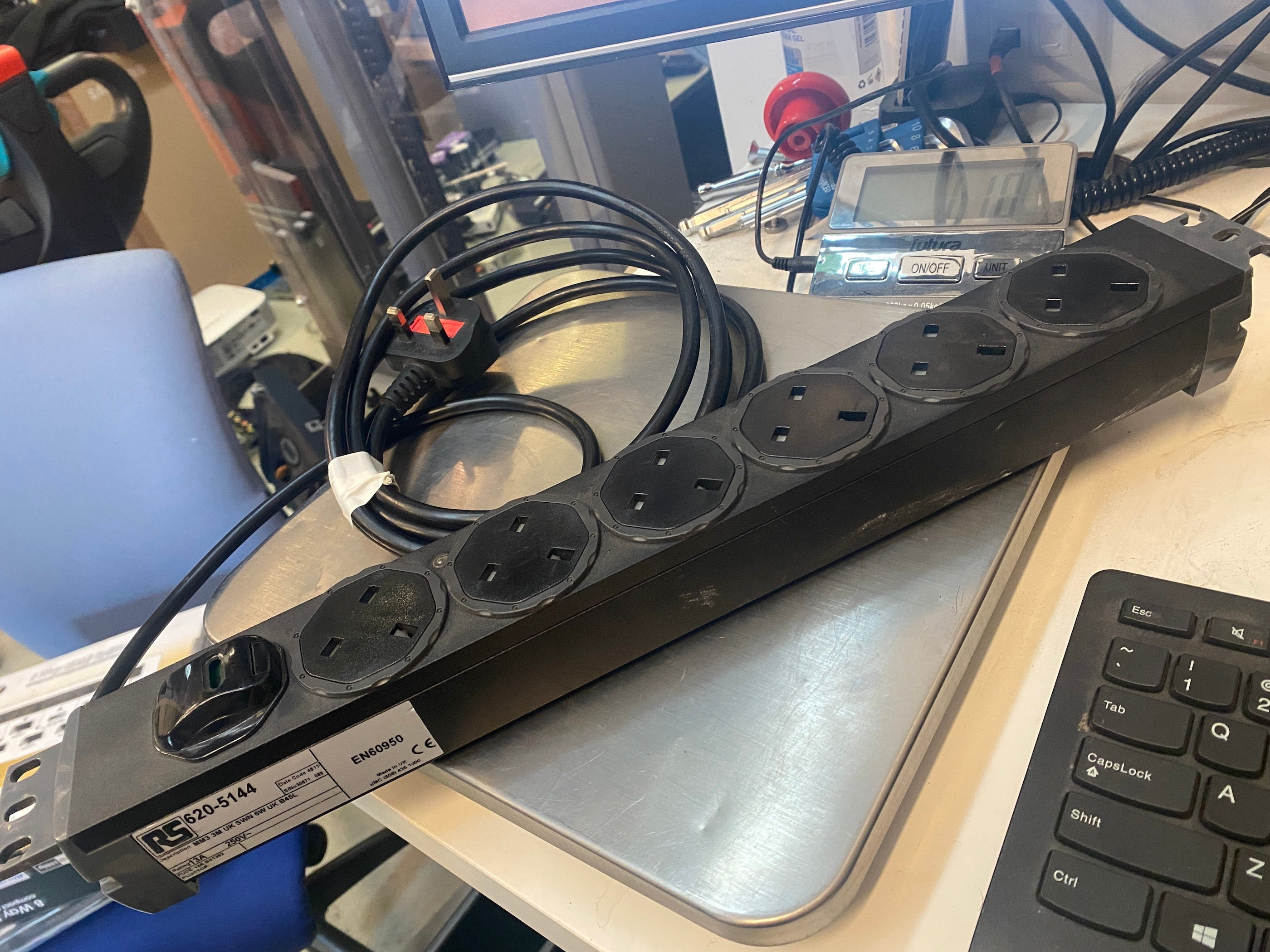 RS 6Way 13AMP 1U Pannel