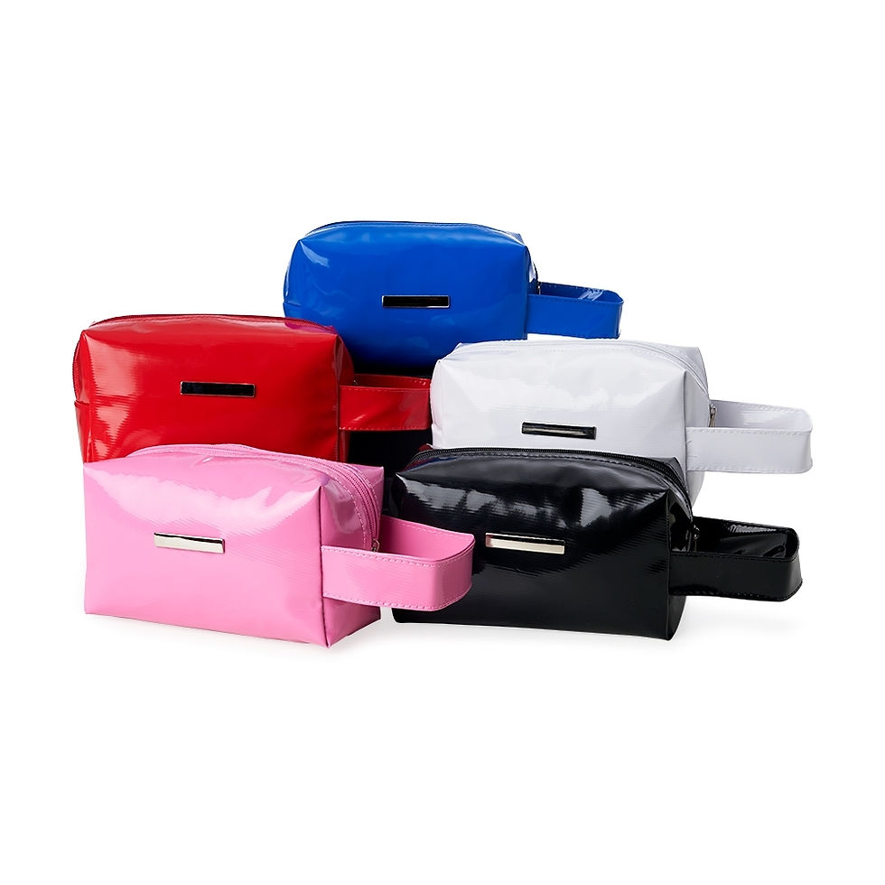 14668 - Necessaire Vinil Impermeável com Plaquinha