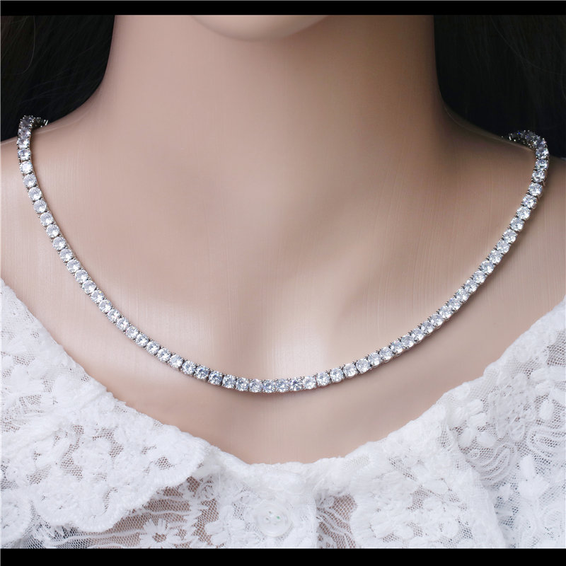 Cubic Zirconia Tennis Necklace | AVISKA 