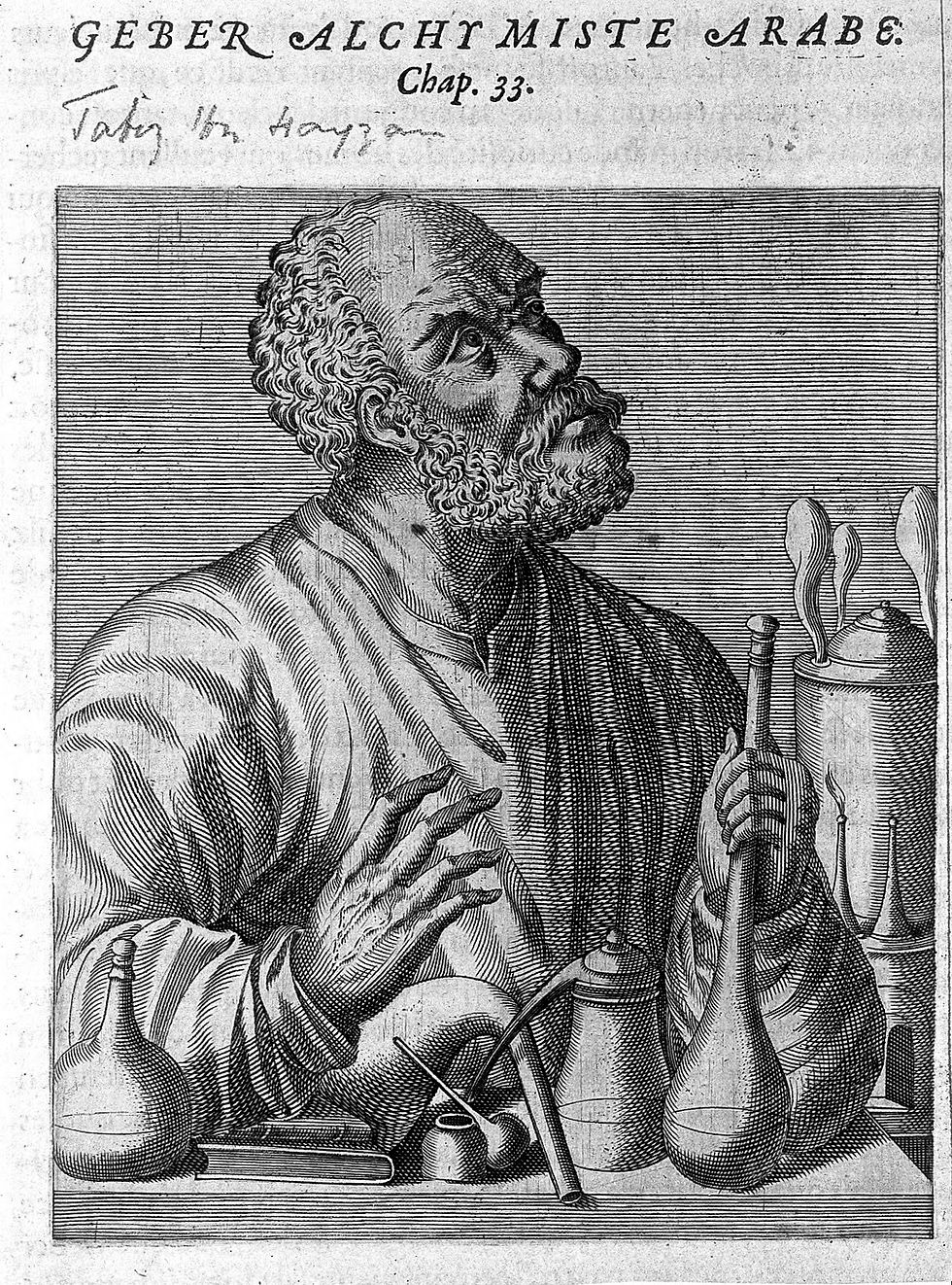 L0005558 Jabir ibn Hayyan Geber, Arabian alchemist