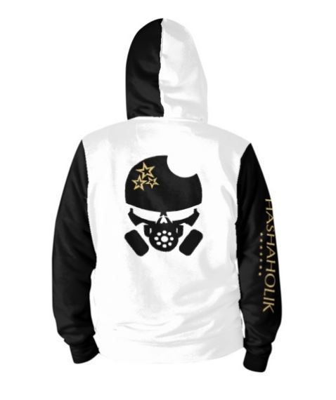Thumbnail: Hashaholik Black & White Hoodie