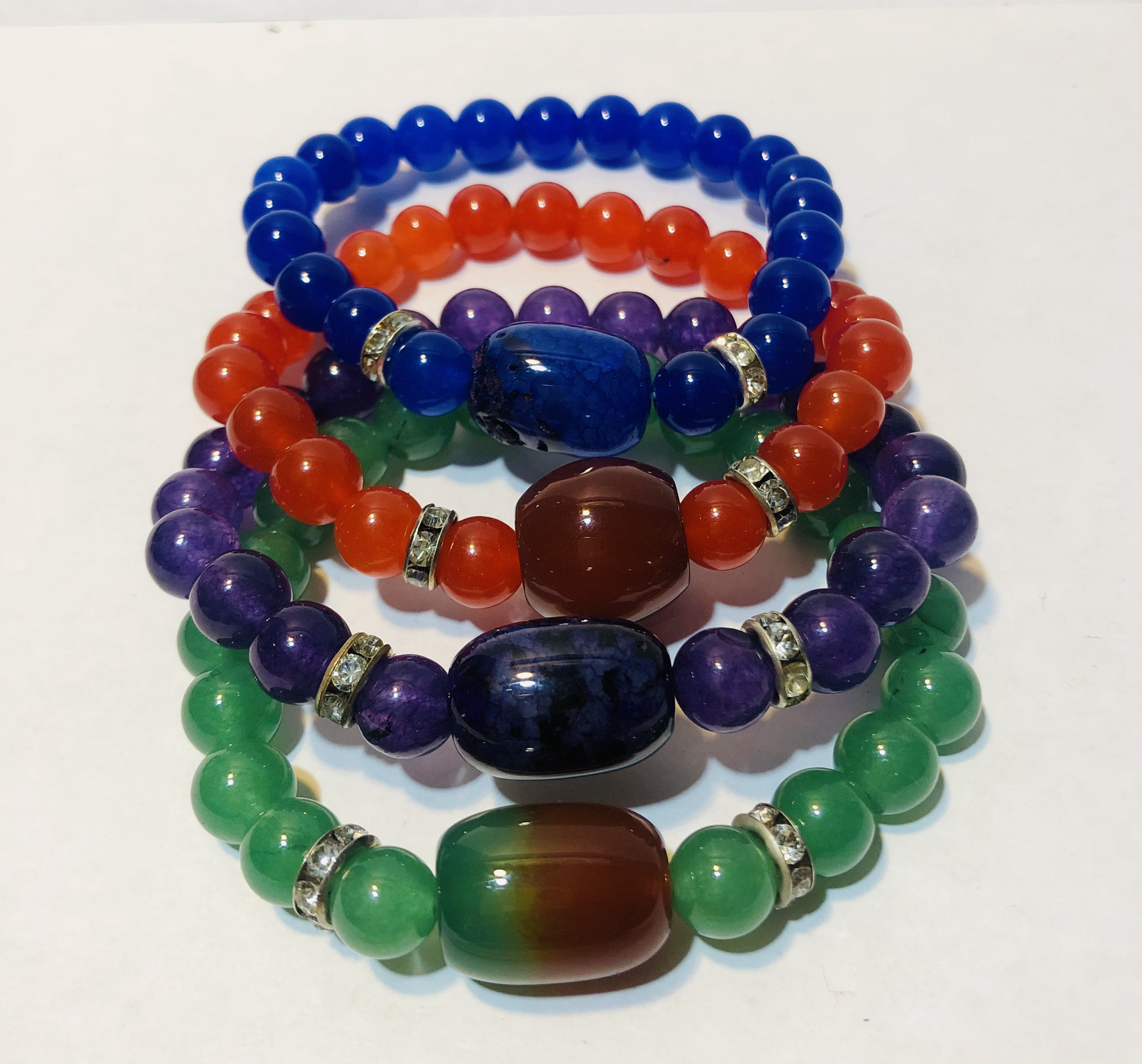 PULSERA CUARZO CRISTAL TINTADO