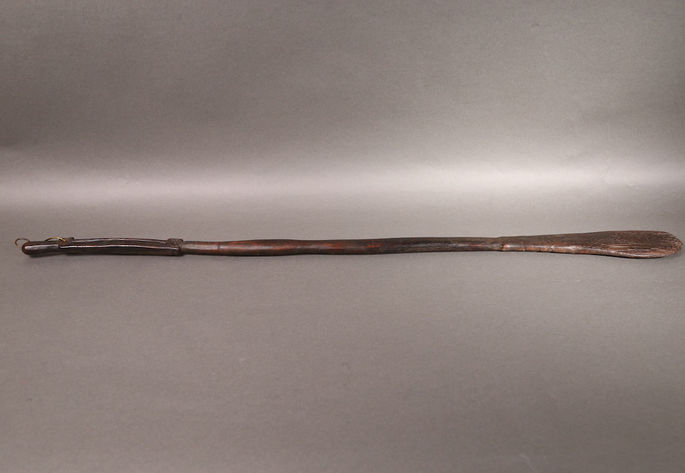 An example of an Ifugao flat ladle with ahagabi-inspired handle