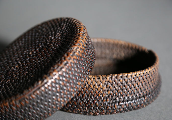 A handwoven small basketry