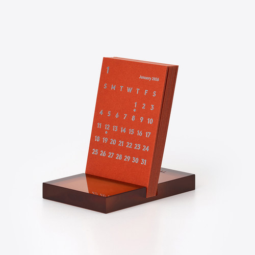 CLARA Desk Calendar 2026 Orange｜卓上カレンダー | JACKAL
