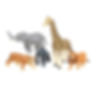 Toy plastic animals are a fun toy for toddlers, and preschool children.