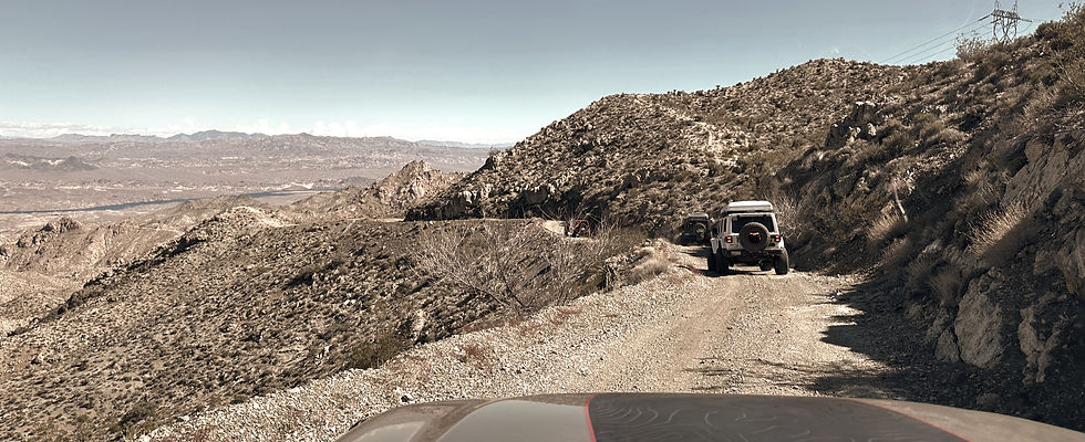 Decending towards the Colorado River on Montana Wash / Powerline