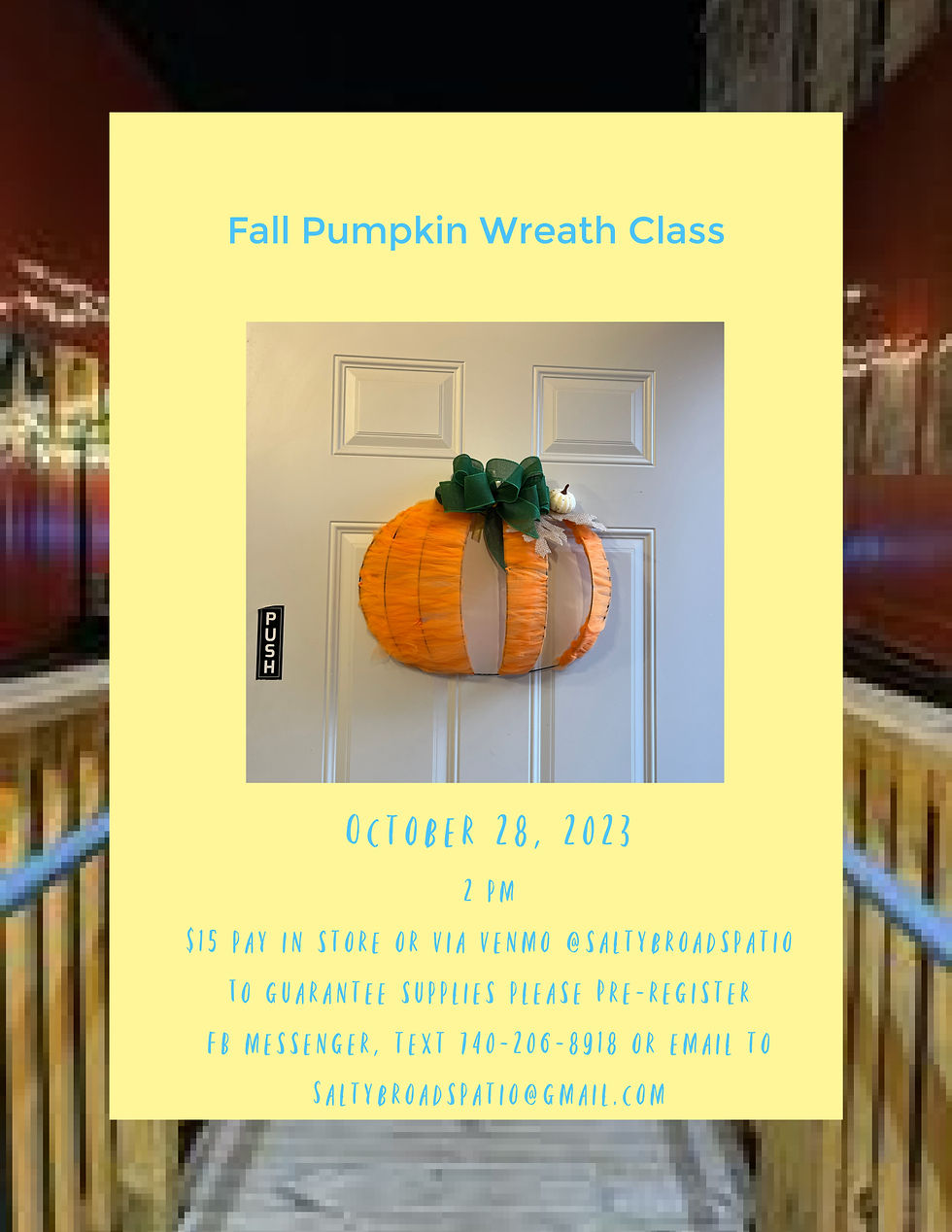 Pumpkin Wreath Class