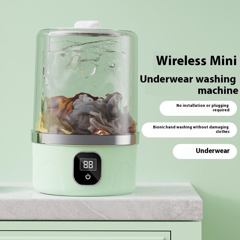 Thumbnail: Portable Mini Washing Machine Small Laundry Washer Machine Clothes Cleaning Tool