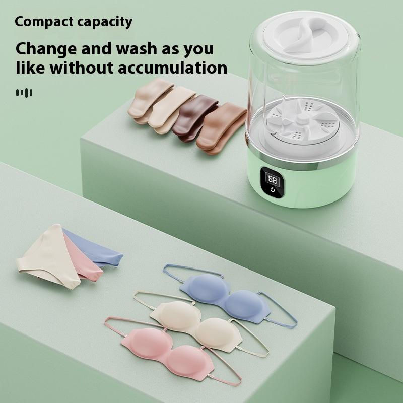 Thumbnail: Portable Mini Washing Machine Small Laundry Washer Machine Clothes Cleaning Tool