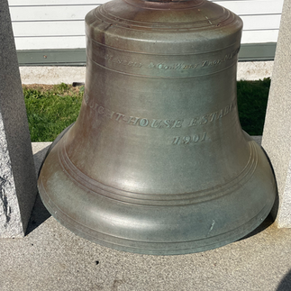 Portland Head Light Bell: Metal bell at the base of the lighthouse