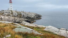 Lighthouse on rocks along the coast