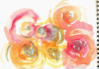 Abstract sunset study