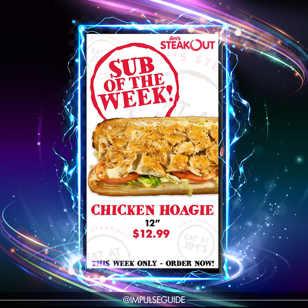 iG Jim's Steakout Digital Promo Board