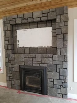 Natural basalt veneer
