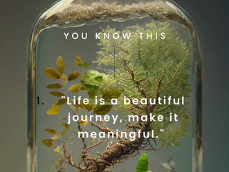 Earth Day Reflections: Making Life a Beautiful and Meaningful Journey