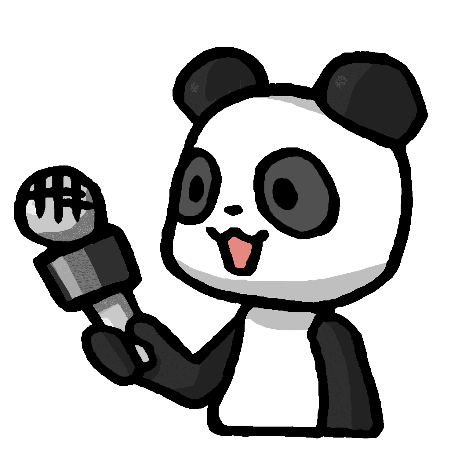 取材をするリーリーのイラスト