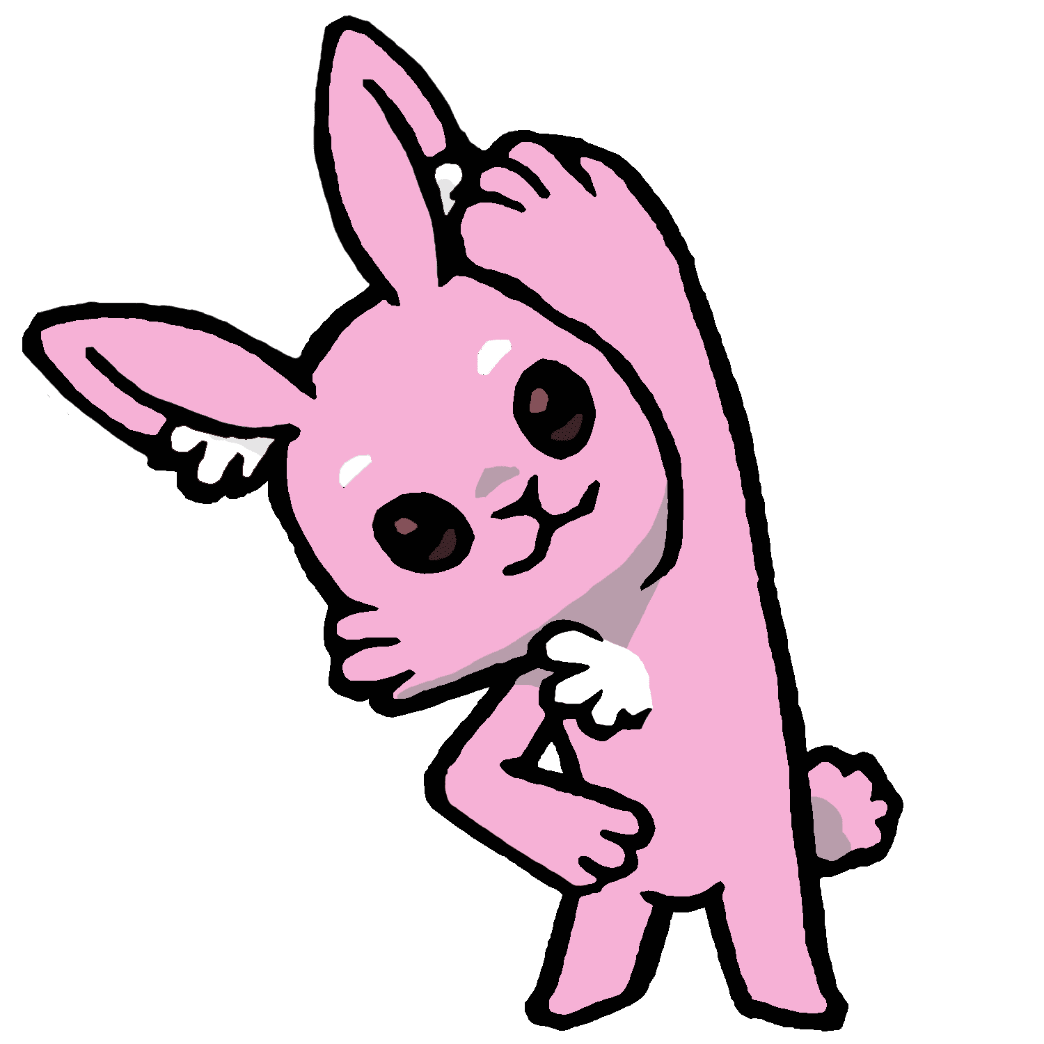 体操をするルナのイラスト