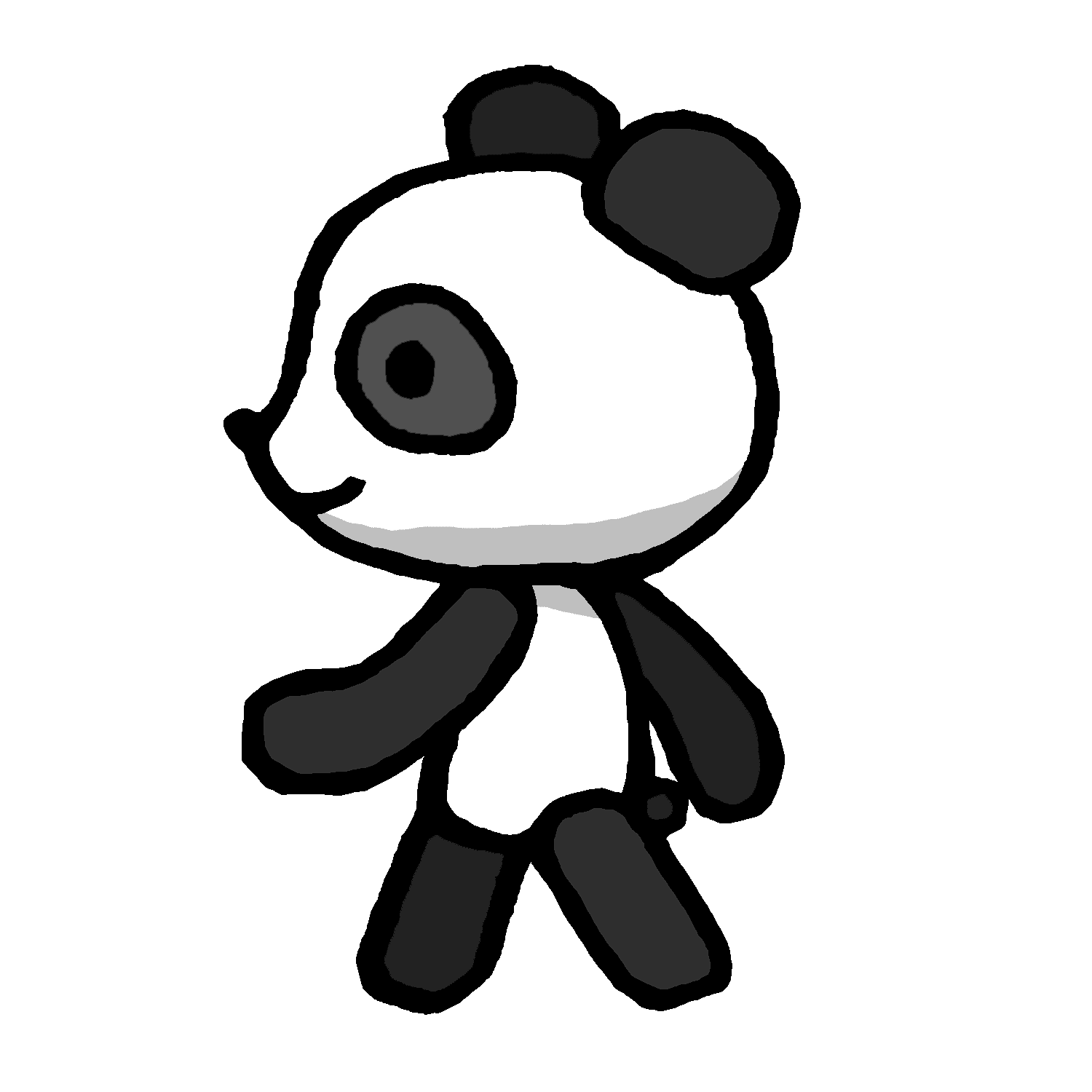 歩くリーリーのイラスト