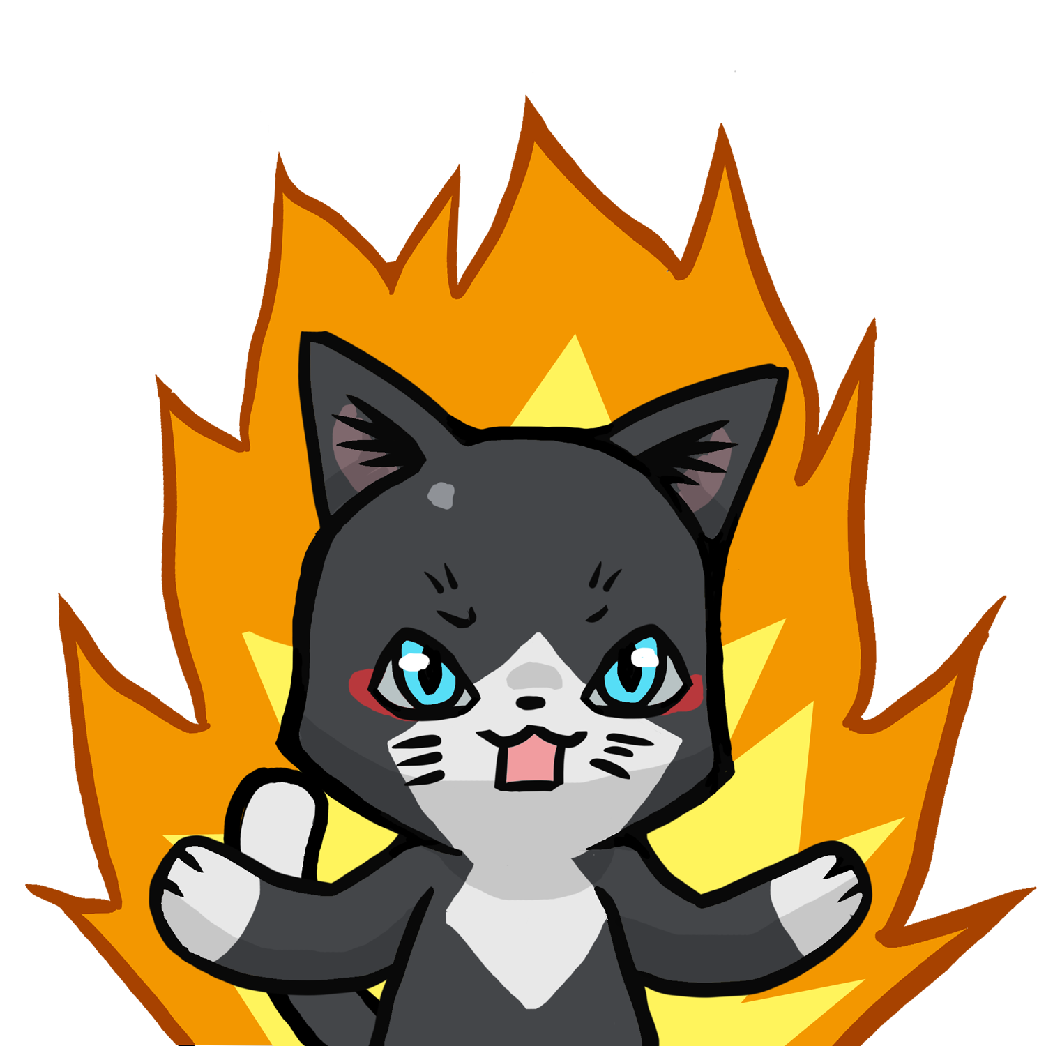 熱く語るトワのイラスト