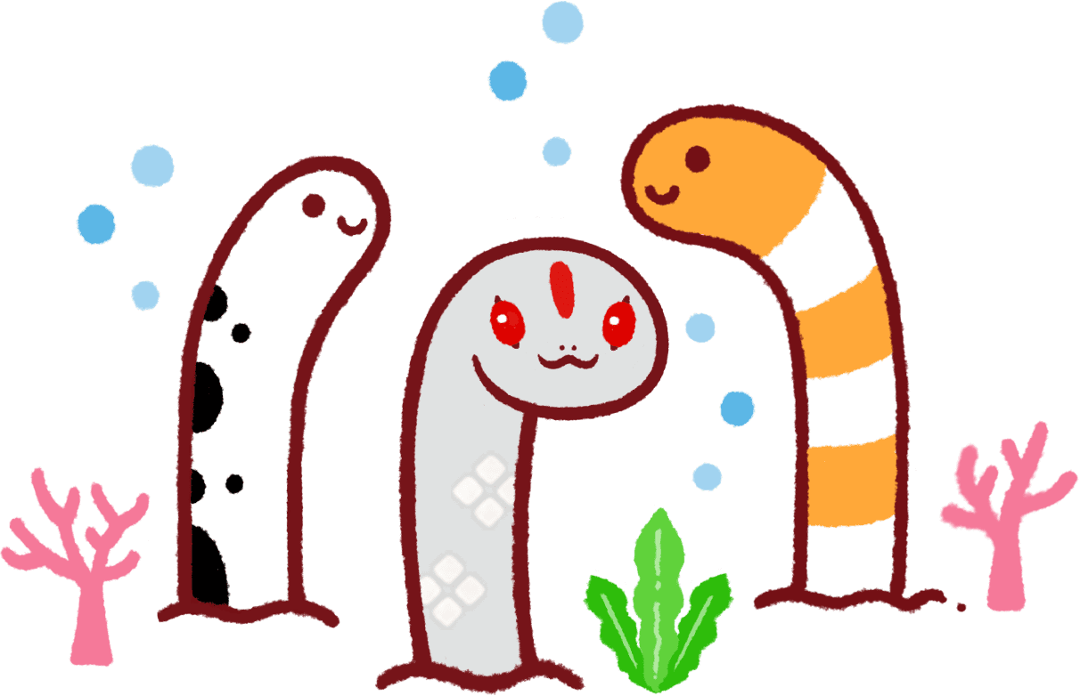 チンアナゴオロチのイラスト