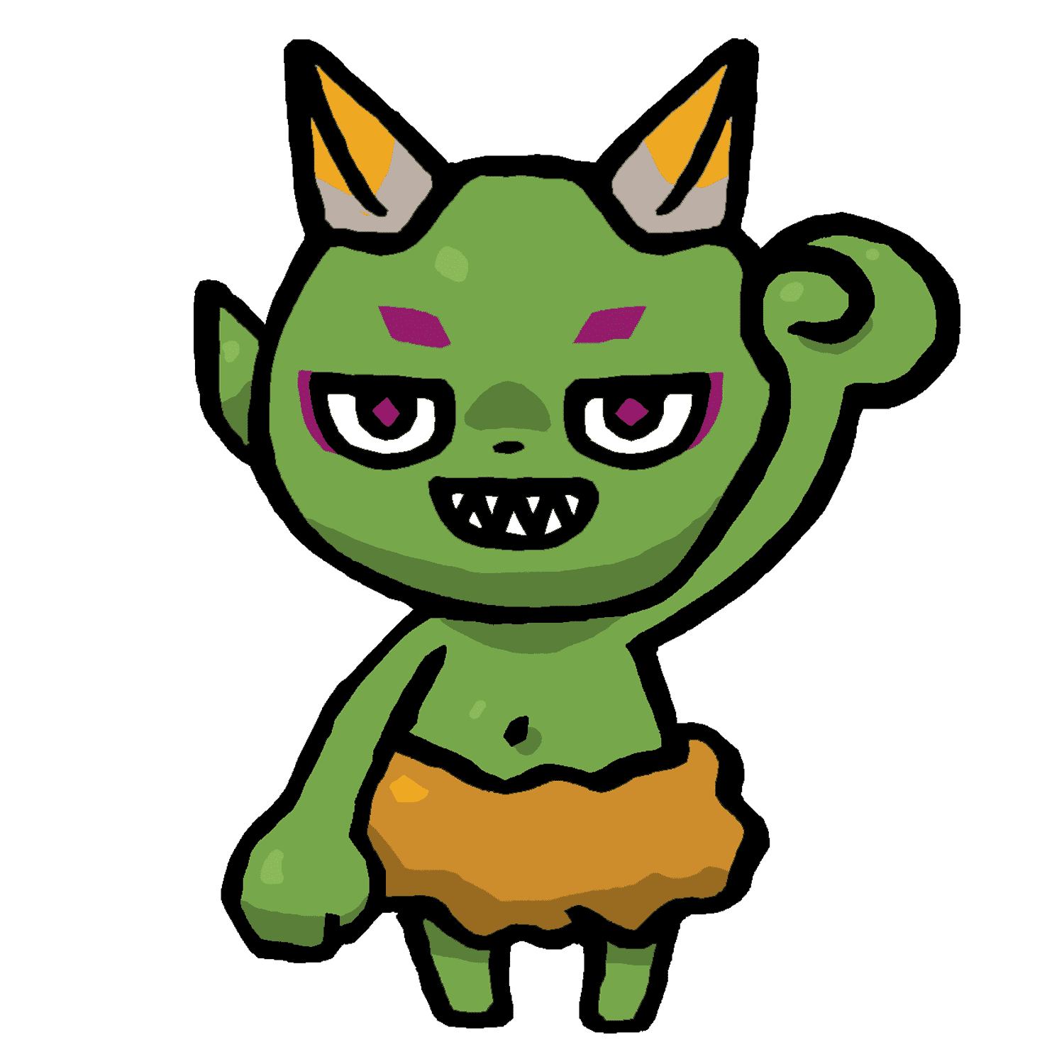 悪だくみをするヤーマのイラスト