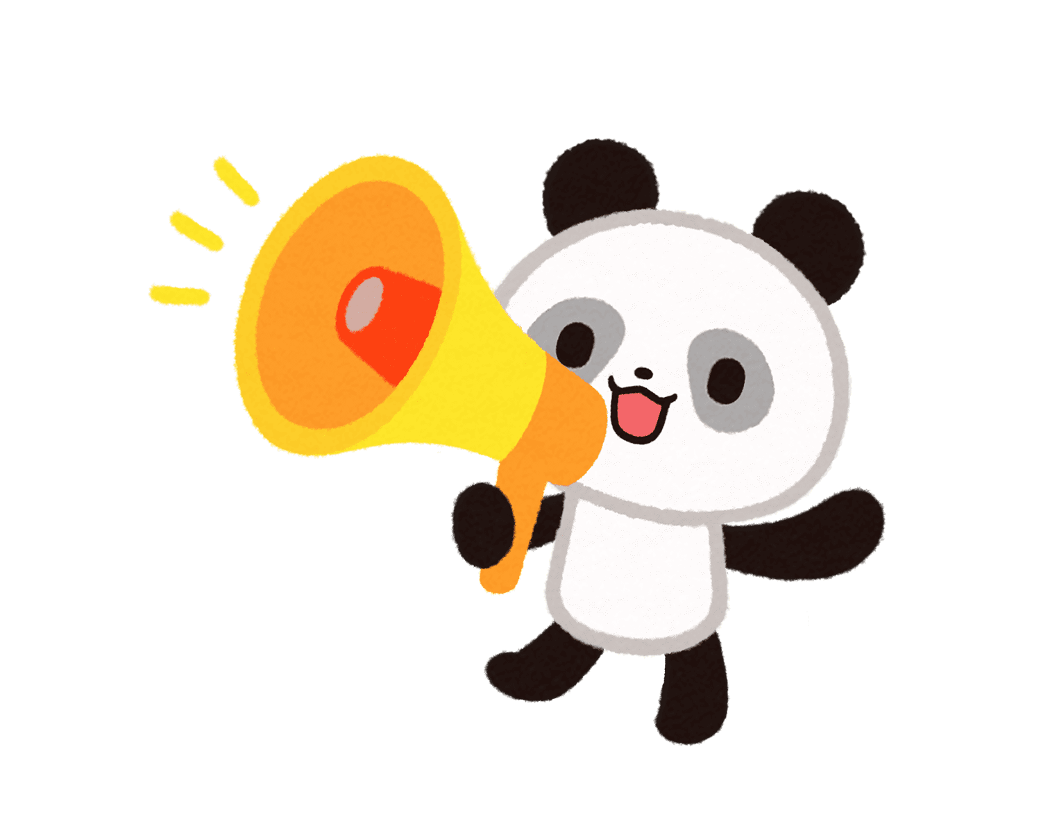 アナウンスをするリーリーのイラスト