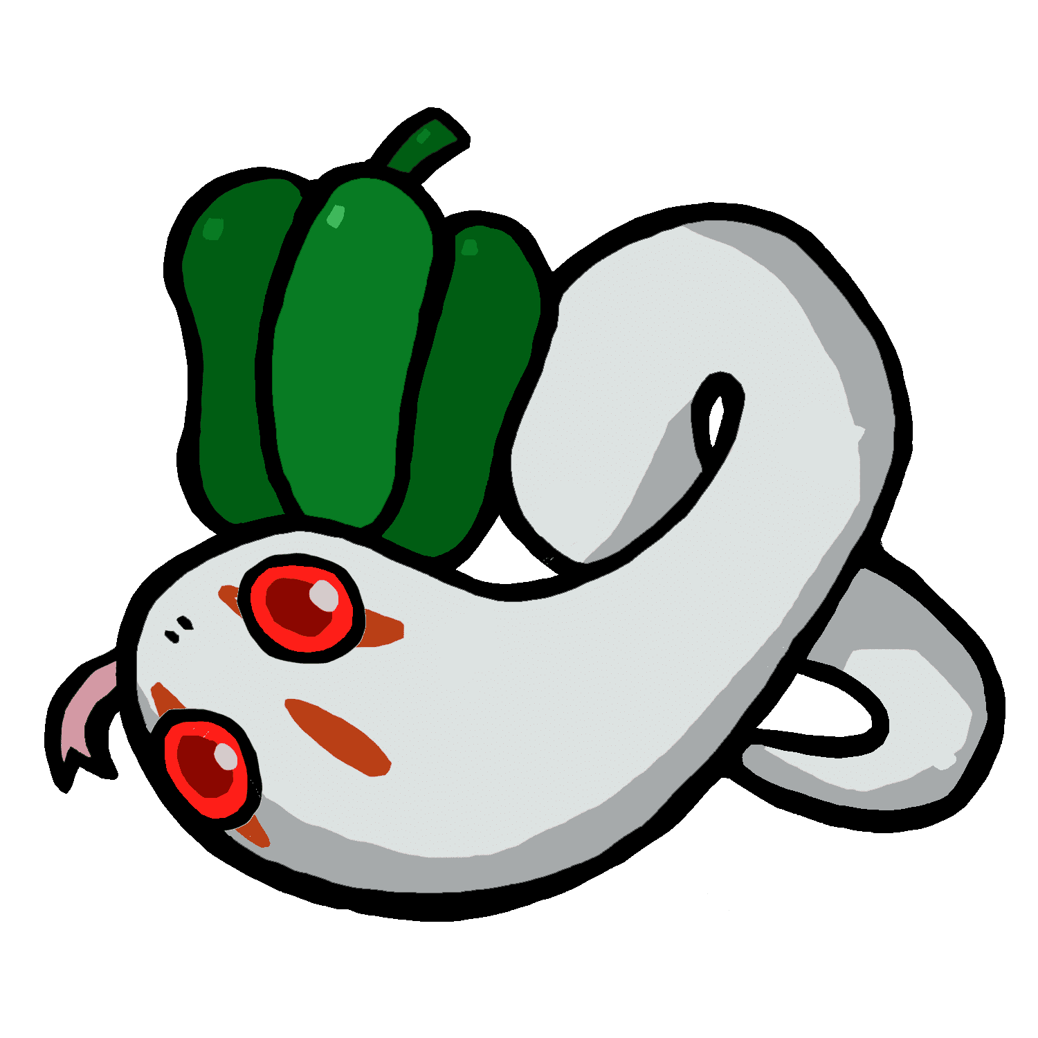 ピーマンとオロチのイラスト