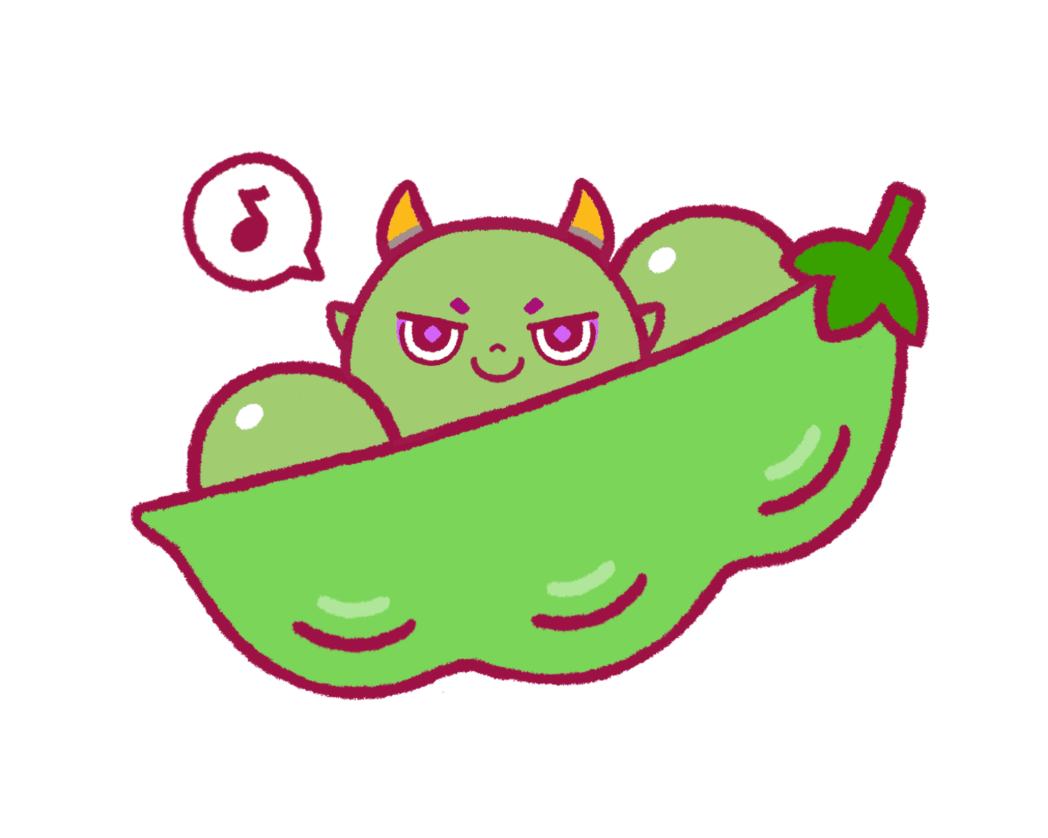 ヤーマメになったヤーマのイラスト