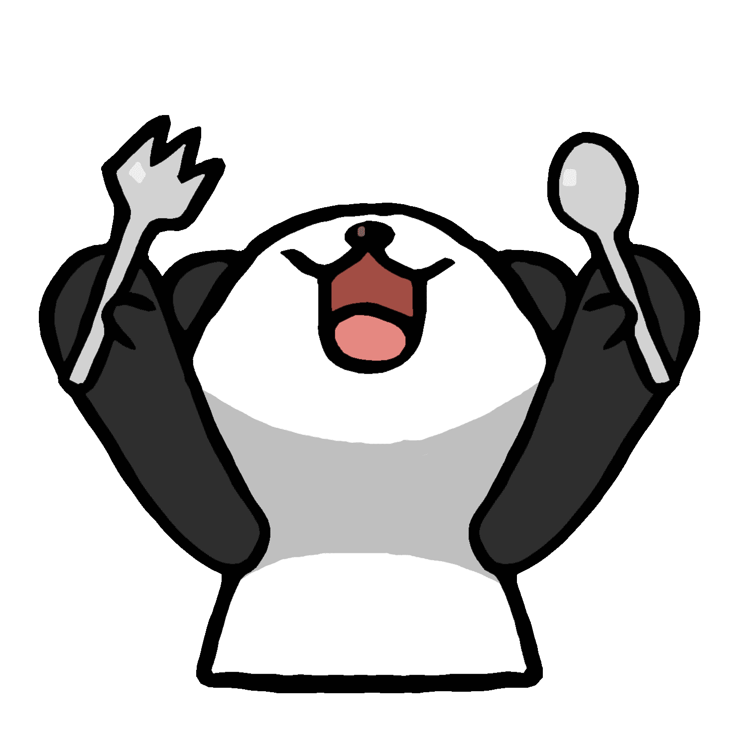 給食が待ちきれないリーリーのイラスト