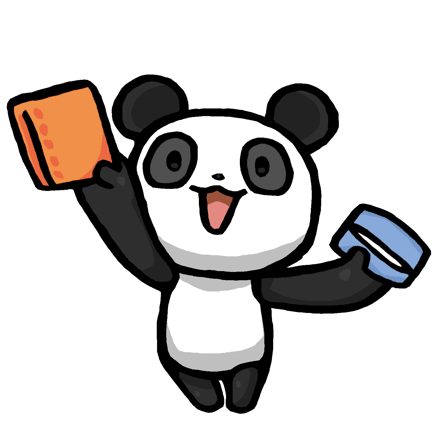 移動ポケットを持つリーリーのイラスト