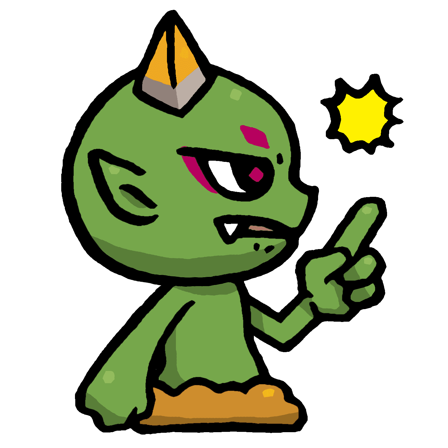 口論するヤーマのイラスト