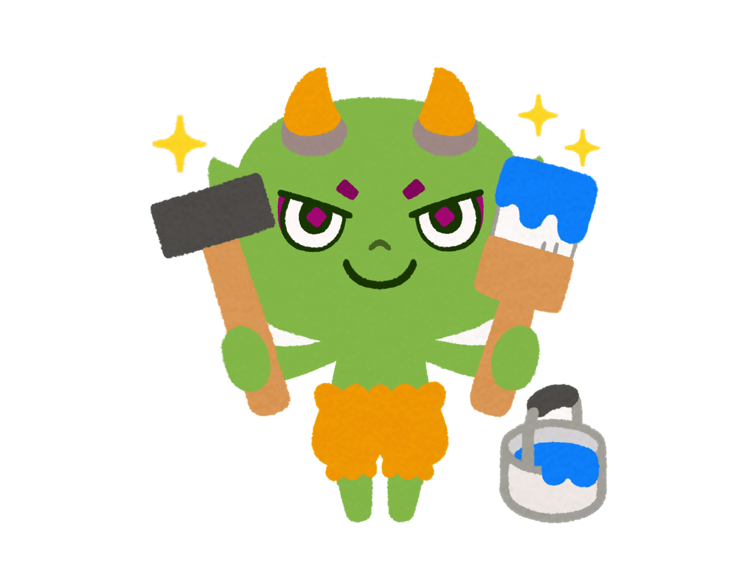 DIYを楽しむヤーマのイラスト