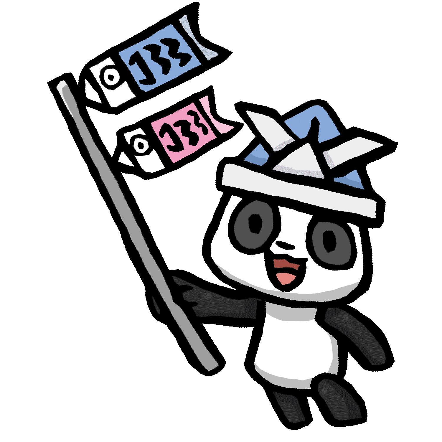 こどもの日を楽しむリーリーのイラスト