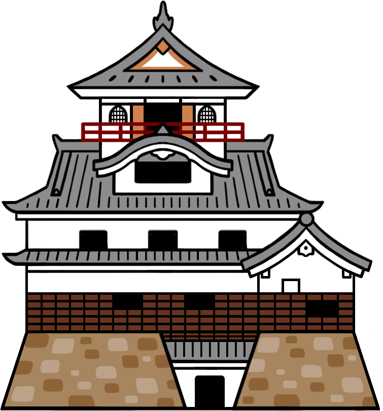 犬山城のイラスト