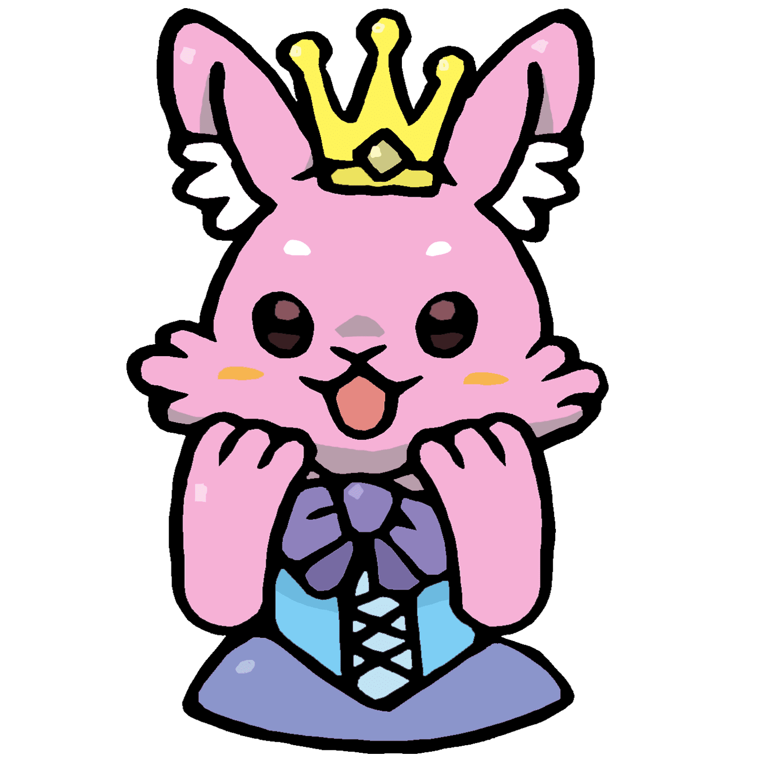 プリンセスになったルナのイラスト