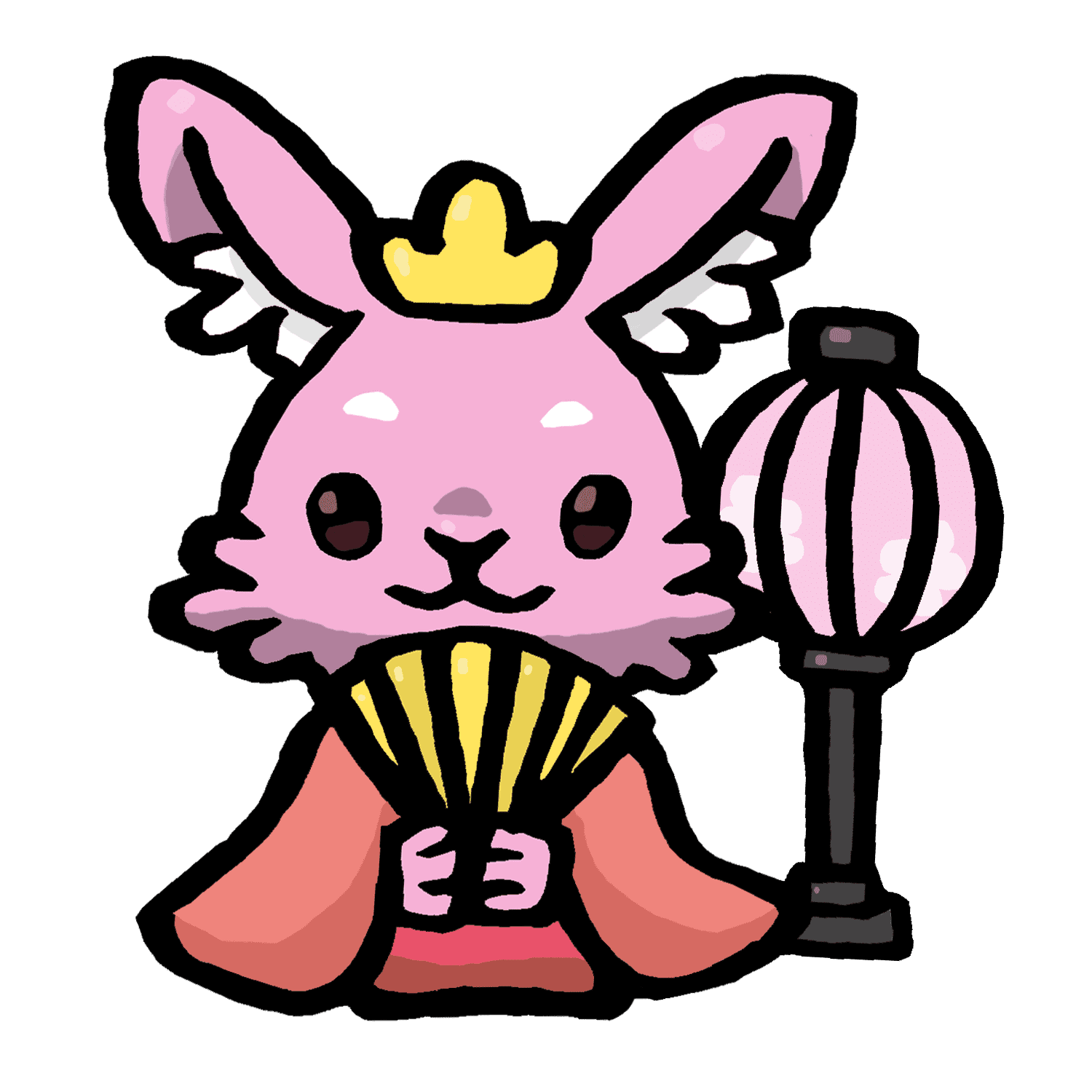 女雛になったルナのイラスト